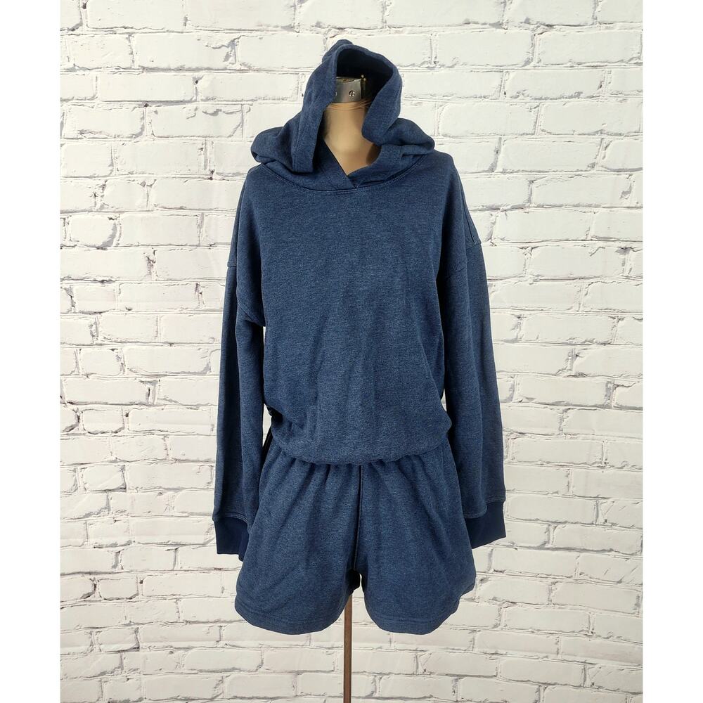 NWOT Free People Movement Such a Flirt Sweatshirt Romper Womens S Oversized - Picture 3 of 10